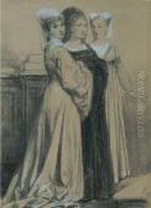 Tre Gentildonne by Amos Cassioli