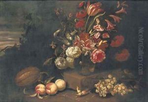 Flowers by Abraham Brueghel