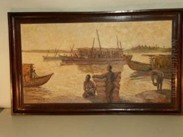 Bord De Mer Africain, Toile Sbg - 56 X 1 Cm - view 1
