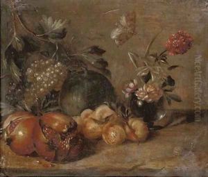 Pomegranates by Abraham Brueghel