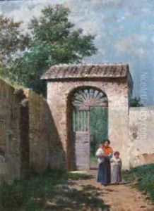 Figure In Cortile