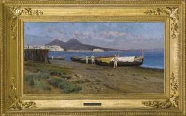 Napoli, Pescatori A Riva - view 1