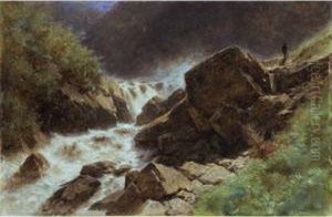 Schmadribach (berner Oberland) by Gustave Castan