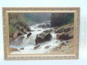 Torrent En Montagne by Gustave Castan