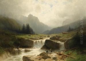 Rosenlaubach, Schwarzwaldalp. by Gustave Castan