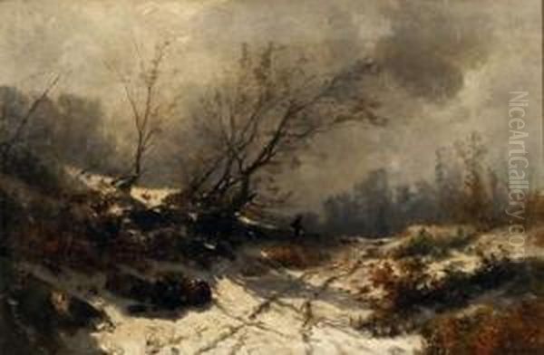 Castan, ,paysage D'hiver - view 1