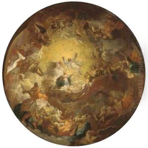 The Assumption of the Virgin a modello for a domed ceiling