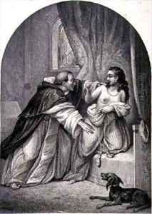 A Monk Seducing a Woman in the 14th Century A Monk Seducing a Woman in the 14th Century