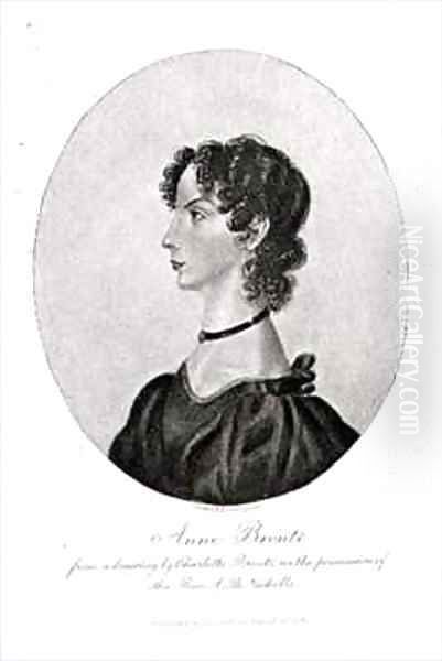 Portrait of Anne Bronte (1820-49) from a drawing in the possession of the Rev. A. B. Nicholls - view 1