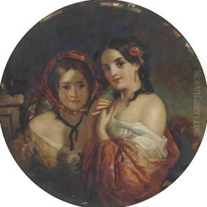 Portrait of two young girl