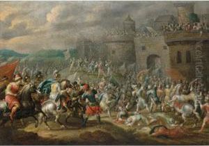 A Siege Of A Town by Pauwel Casteels
