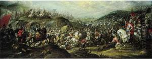 Scene De Bataille by Pauwel Casteels