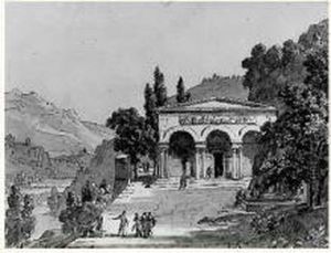 Paysage Compose Avec Un Temple by Antoine Laurent Castellan