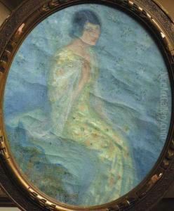 Dama Con Vestido by Carlos Alberto Castellanos