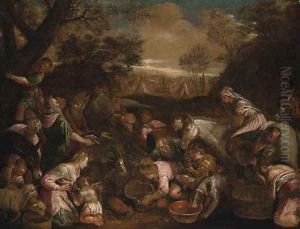Moses striking the Rock