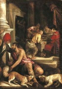 The Parable of Dives and Lazarus by Jacopo Bassano (Jacopo da Ponte)