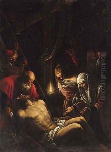 The Lamentation by Jacopo Bassano (Jacopo da Ponte)