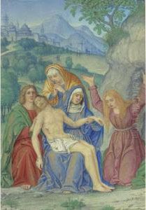 The Lamentation by Giovanni B. (Il Genvovese) Castello
