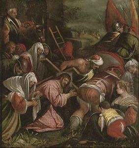 The Road to Calvary by Jacopo Bassano (Jacopo da Ponte)