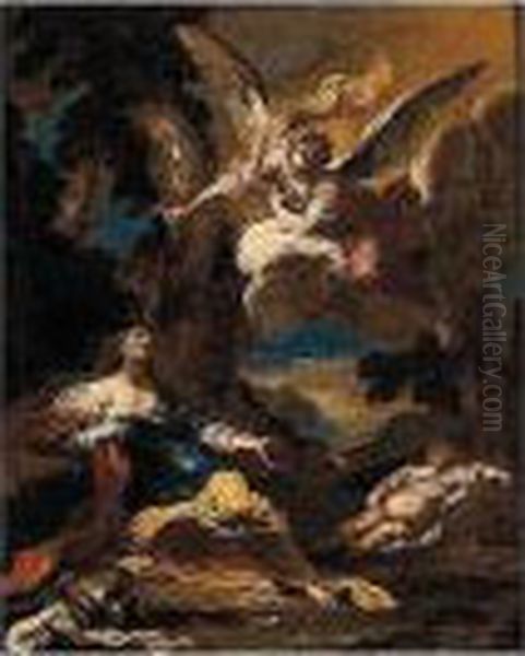 Hagar, Ismael And The Angel - view 1