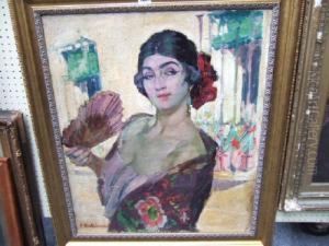 Castlucho, Flameco Dancer, Signed by Claudio Castelucho