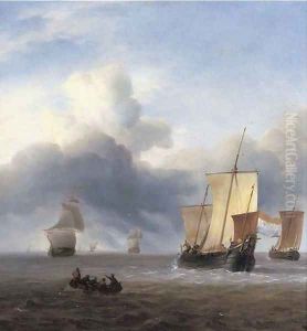 Shipping in calm waters by Ludolf Backhuyzen
