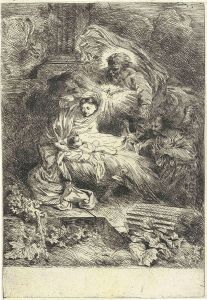 God The Father Regarding The Infant Christ