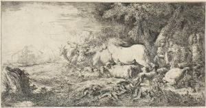 Noah Lasst Die Tiere In Die Arche Gehen