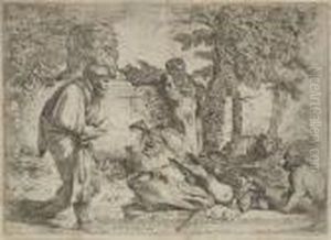 Diogenes Sucht Einen Wahren Menschen by Giovanni Benedetto Castiglione