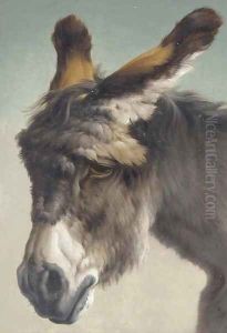 The forlorn donkey by Rosa Bonheur