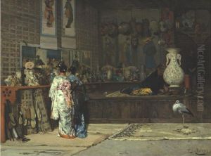 At The Japanese Market by Edouard Castres