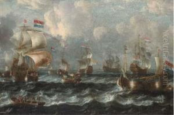 Warships Off The Dutch Coast - view 1