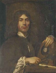 Portrait of an artist by Sebastien Bourdon