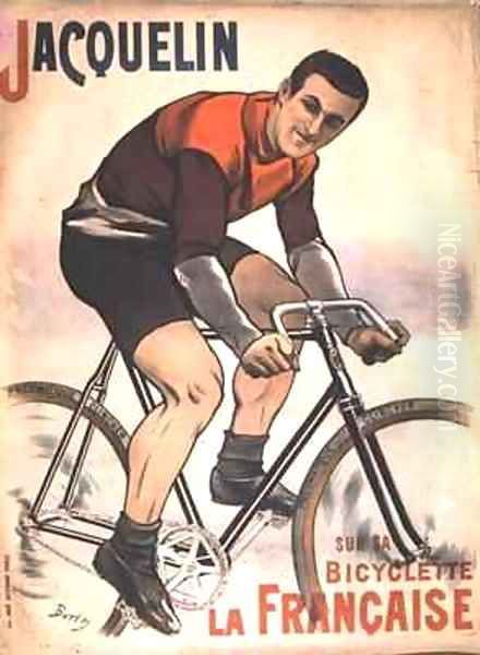 Poster advertising Edmond Jacquelin (1875-1928) on cycle 'La Francaise' - view 1