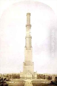 Design for Converting the Crystal Palace into a 1000 ft High Tower