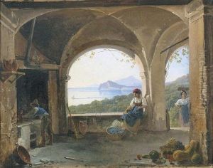 Loggia Oberhalb Des Golf Von Pozzuoli.