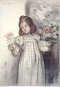 The Flower Seller by Firmin Bouisset