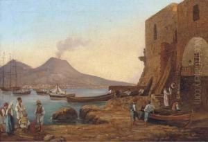 Fishermen On The Shores Of The Bay Of Naples