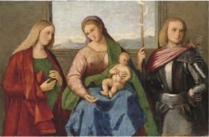The Madonna And Child With Saint Mary Magdalen And Saint George
