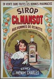 Poster advertising 'Sirop Ch. Mansot' by Firmin Bouisset
