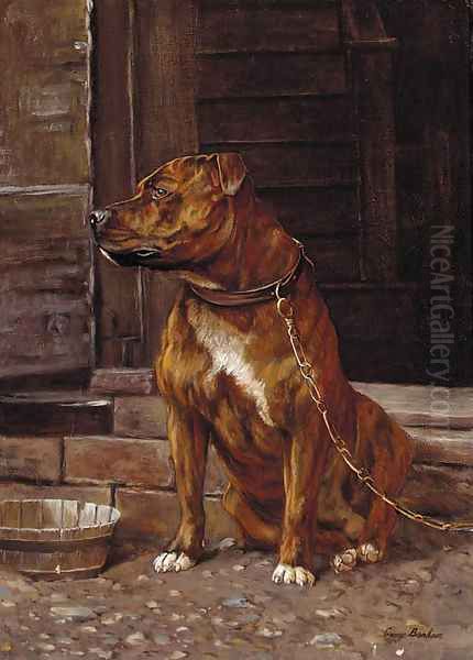 A Staffordshire bull terrier - view 1
