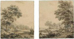 A Pair Of Wooded Landscapes