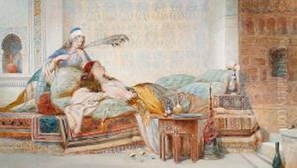An Eastern Lady In Repose - view 1