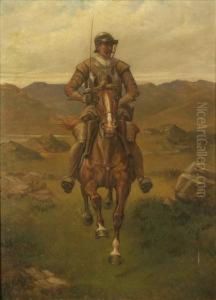 A Cavalier Fleeing