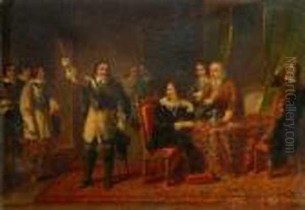 Charles I And Cromwell - view 1