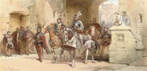 A Procession Through The City Gates - view 1