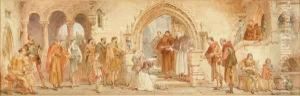 Alms Day At The Monastery