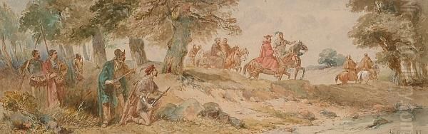 An Ambuscade; A Flag Of Truce by Charles Cattermole