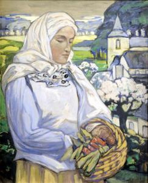 Jeune Femme Au Panier - view 1