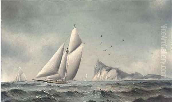 Big cutters reaching off an island - view 1